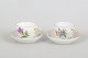 Meissen, pair of demitasse cups and saucers.