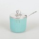 Michael Andersen & Søn, jam jar with lid and spoon.
