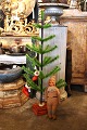 Christmas tree made of colored goose feathers mounted on ...