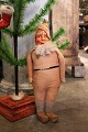 Nice, old gnome with body stuffed with straw, felt suit, ...