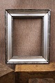 French 19th century silver frame with fine old patina. ...