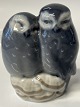 Antik Huset presents: Royal Copenhagen figurine, Owl pair.Dec. No. 834.Height 8.5 cm.