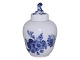 Blue Flower CurvedSmall lidded tea jar