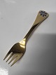 Antik Huset presents: Georg Jensen Year fork 1986, Blue anemone, sterling silver.Length 14.8 cm.