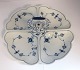 Lundin Antique presents: Royal Copenhagen. Blue fluted, plain. Cabarat dish, four-section. Model 2130. Diameter ...