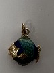 Pendant 14 carat gold, shaped like a Fish. Classic ...