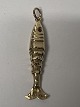 14 karat gold. Fish with red stones.Charms / ...