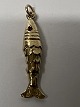14 karat gold. Fish with red stones.Charms / ...