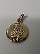 14k. Gold medallion featuring the Virgin Mary and the ...