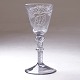 Aabenraa Antikvitetshandel presents: Norwegian mid 18th century Nøstentangen Chrystal Desert glass. H: 14cm