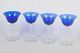 L'Art presents: Monica Bratt for Gullaskruf, set of four wine glasses.