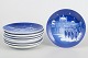 L'Art presents: Bing & Grøndahl, set of eight Christmas plates.
