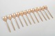 L'Art presents: Sigvard Bernadotte for Scanline, set of twelve bronze teaspoons.