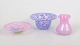 L'Art presents: Ulrica Hydman Vallien for Kosta Boda, Set of Three Miniature Art Glass Pieces from the Artist ...