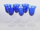 L'Art presents: Monica Bratt for Gullaskruf, set of six wine glasses.