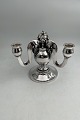 Danam Antik presents: C C Hermann Sterling Silver 3 armed Candelabra