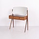 Teak Dressing Table with Black Glass by Ølholm ...