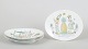Raymond Peynet for Rosenthal, set of three porcelain dishes.