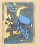 Endre Nemes, colour lithograph, listed Swedish visual ...