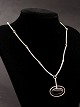 Sterling silver necklace with onyx