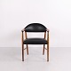Osted Antik & Design presents: Kurt Olsen Model 223 Rosewood and Black Leather Armchair for Slagelse Møbelværk ...