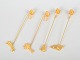 Andreas Mikkelsen for Georg Jensen, set of four Golden ...