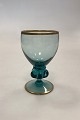 Danam Antik presents: Gisselfeld Nephrite Green White Wine Glass from Holmegaard