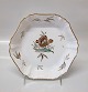 702-1527 Bowl 23 cm  Brown Tulip Curved # 702 Royal Copenhagen Curved tableware with flower decoration