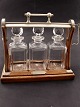 English tantalus with 3 carafes