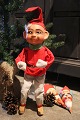 Cute, old shop Santa Claus with felt clothes, painted ...