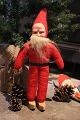 Old Santa Claus with straw body with red felt and face ...