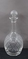 Antikkram präsentiert: Christiansborg dänisch Kristall Glasservice. Karaffen mit Original Stopfen 25cm