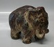 Royal Copenhagen Art Pottery 20207 RC Stoneware Mammoth 8 cm, Knud Kyhn October 
1929
