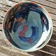 Eslau Keramik, flot og velholdt skål med polykrom glasur, unika år 2000