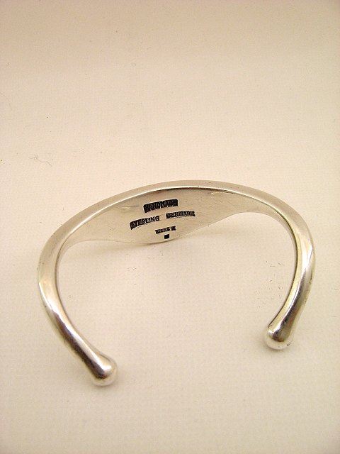 Sterling silver Bent K  bangle sold