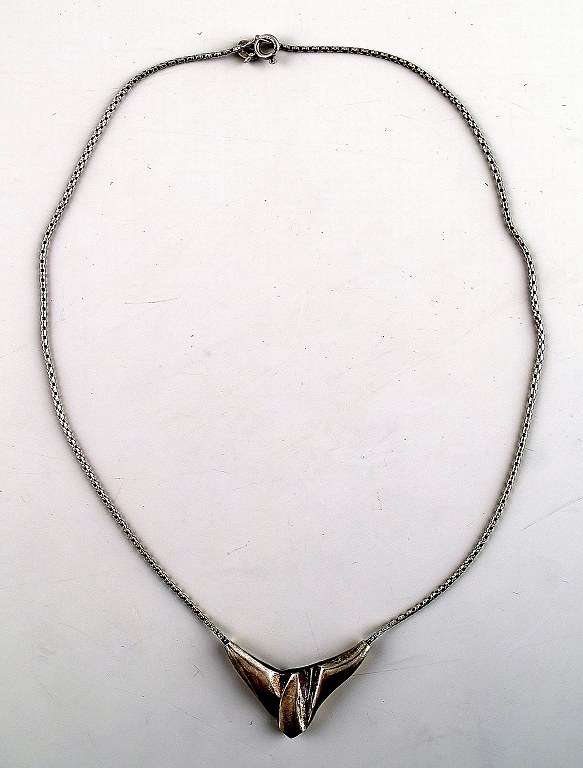 N.E. From, necklace, sterling silver.

