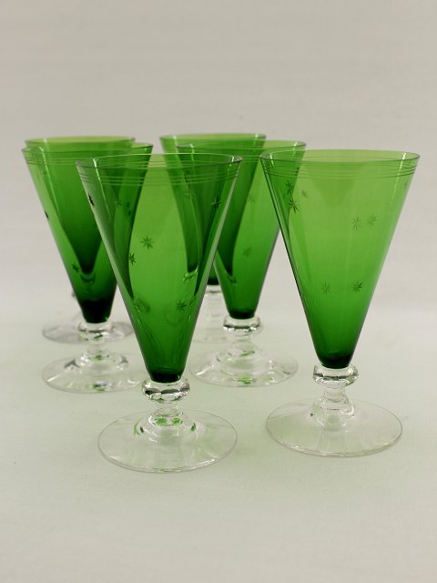 Jacob E Bang Stjerneborg green white wine glass sold