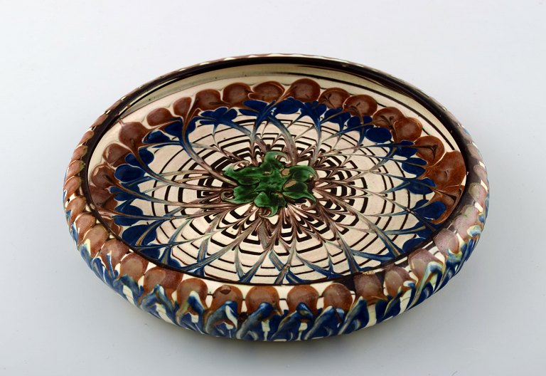 Kähler, Denmark, glazed stoneware dish bowl.
