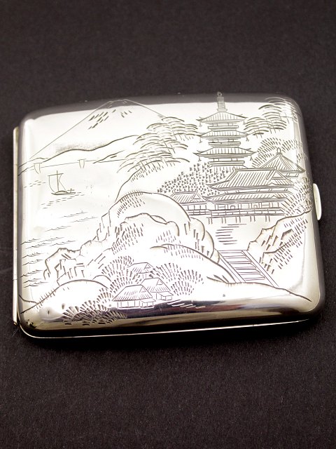 950 silver cigarette case sold