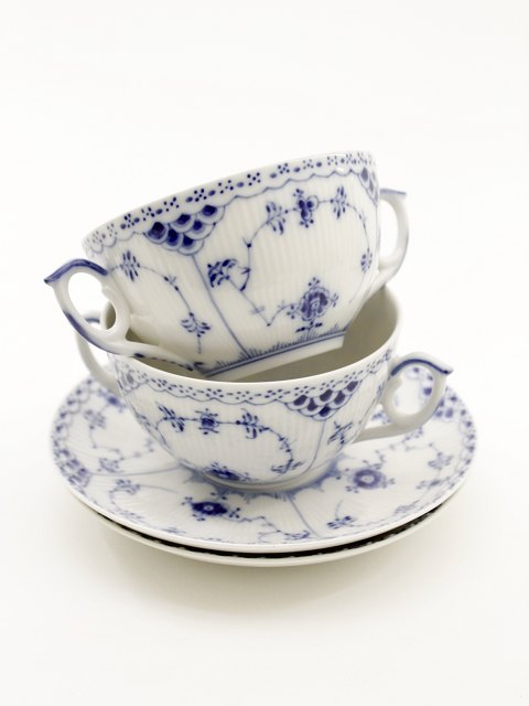 Royal Copenhagen Blue Fluted half lace bouillon cup 1/764 sold