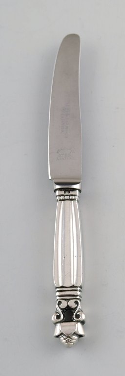 Georg Jensen "Acorn" travel knife in silver.
