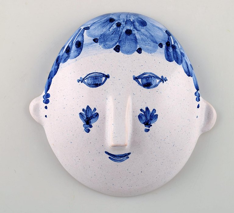 Bjørn Wiinblad unika keramik vægrelief i form af ansigt. Model A2.
