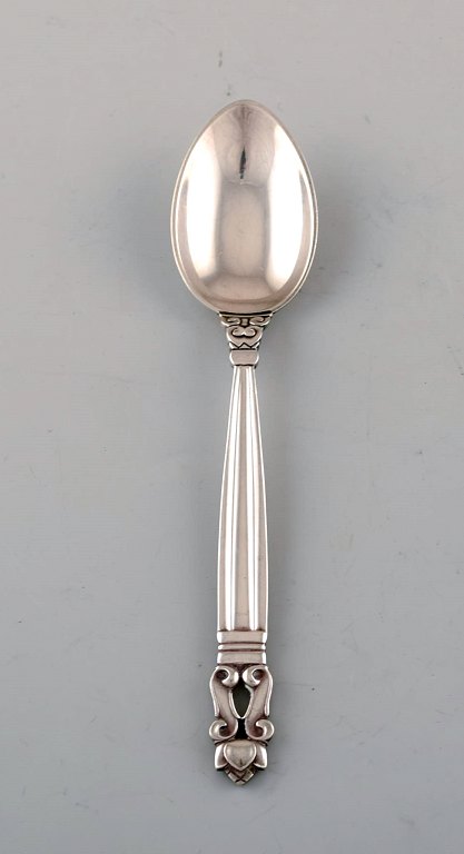 Georg Jensen Acorn teaspoon in sterling silver.

