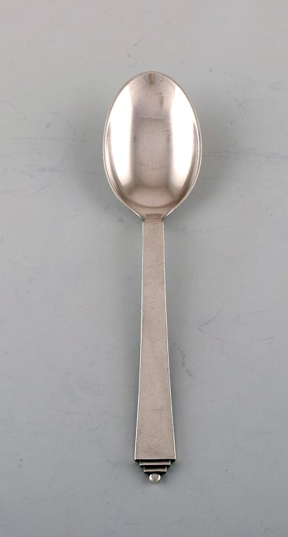 Georg Jensen "Pyramid" dinner spoon. Dated 1933-44.
