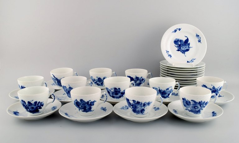 Royal Copenhagen Blue Flower Braided coffee service for twelve people.