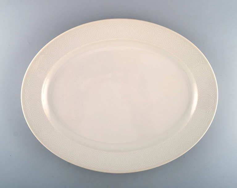 Royal Copenhagen. Salto Service, White. Large oval serving dish. 1960s.
