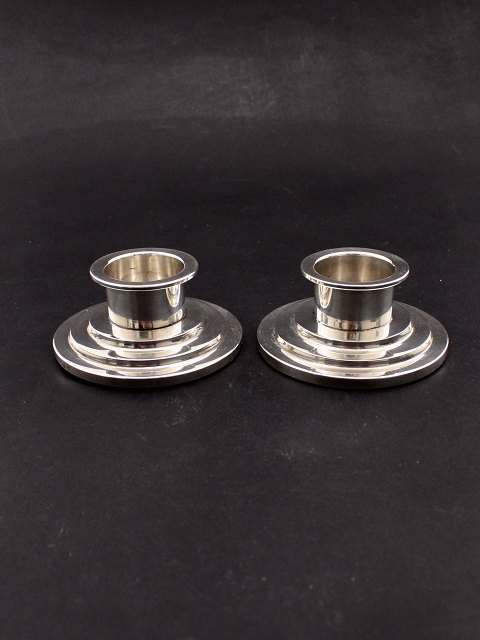 Art deco silver candlesticks