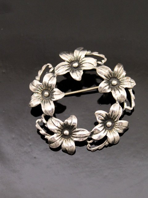 Sterling silver brooch