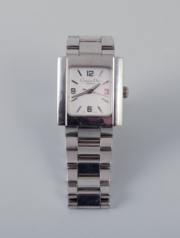 Christian Dior Paris, France. Ladies wristwatch in stainless steel.