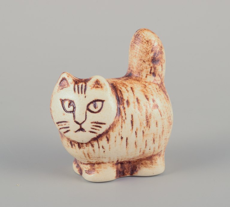 Lisa Larson for Gustavsberg, Sweden.
Cat in glazed ceramic.